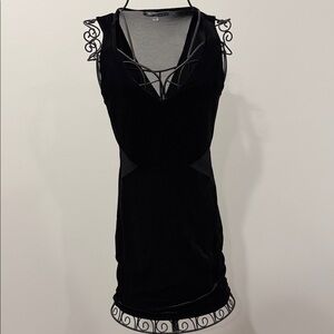 Velvet by Graham & Spencer Elegant Black Mini Dress